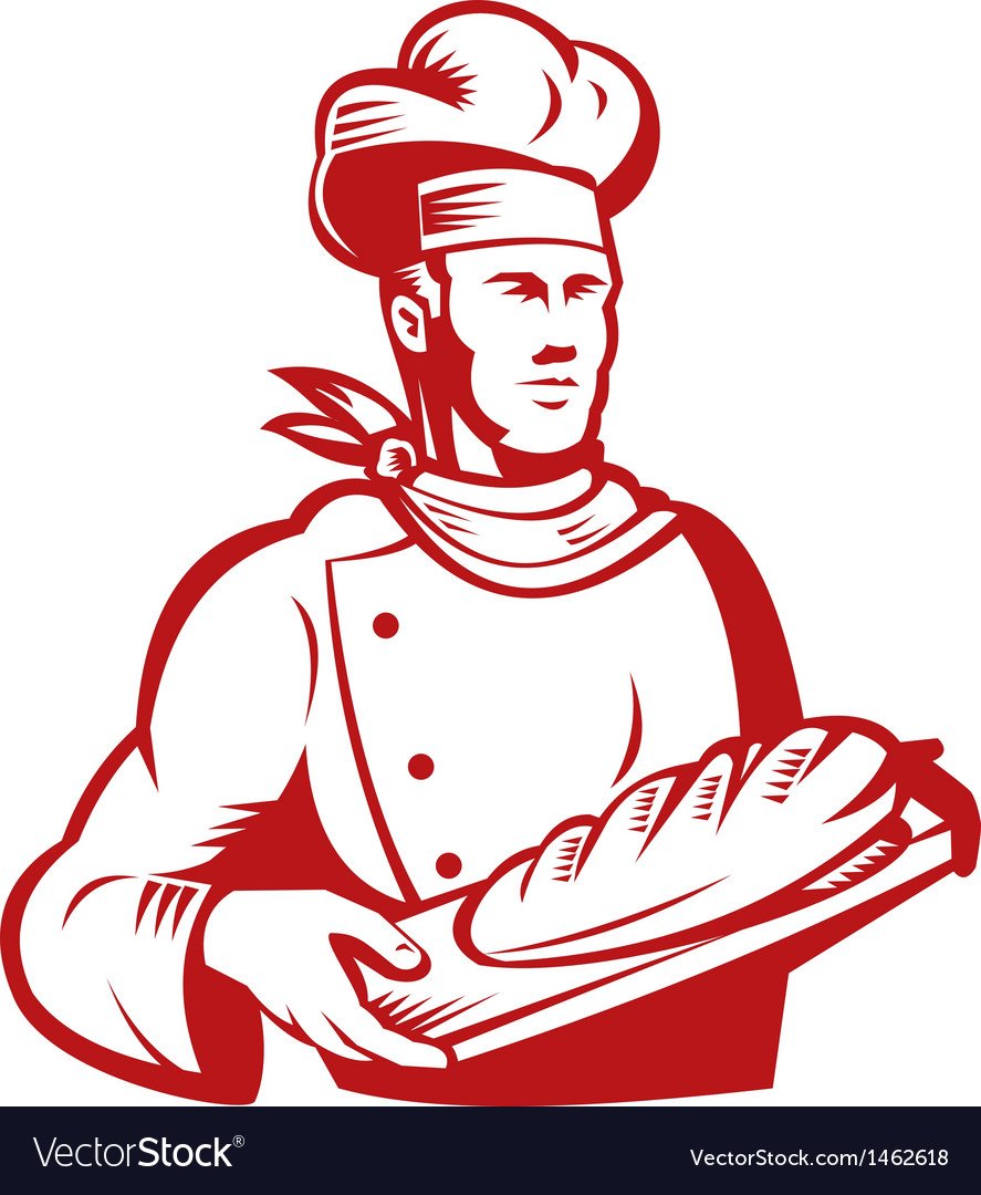 Пекарь силуэт