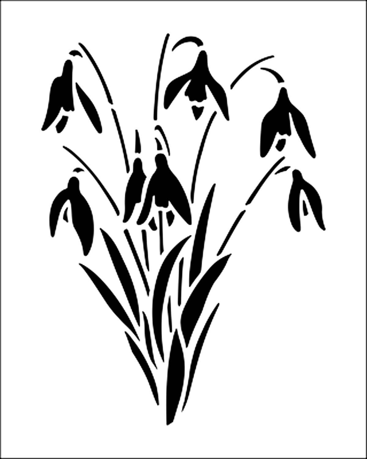 Недоделанный рисунок цветка галантуса