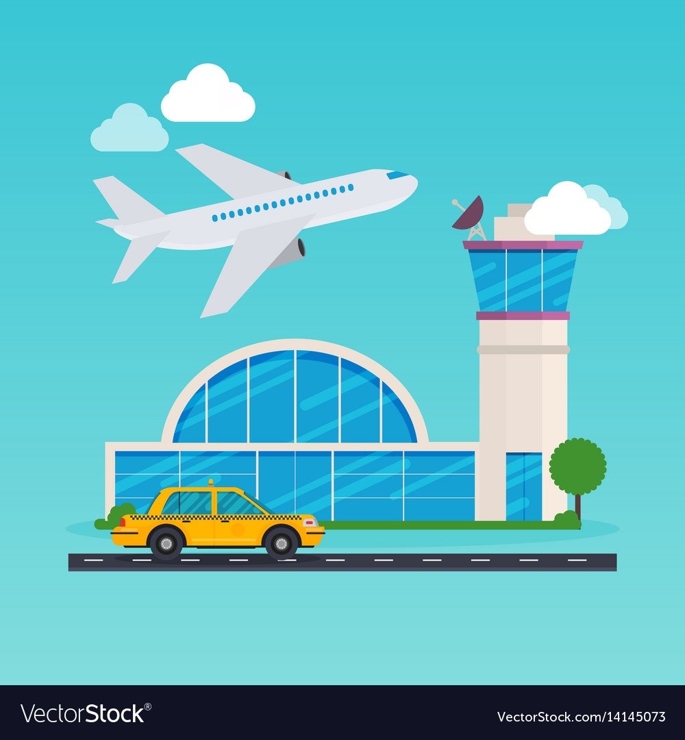 Аэропорт иллюстрация