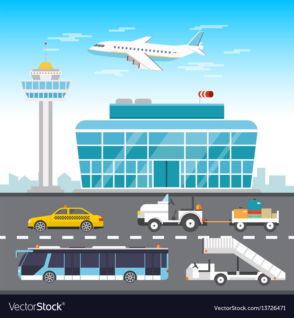 Здание аэропорта для детей