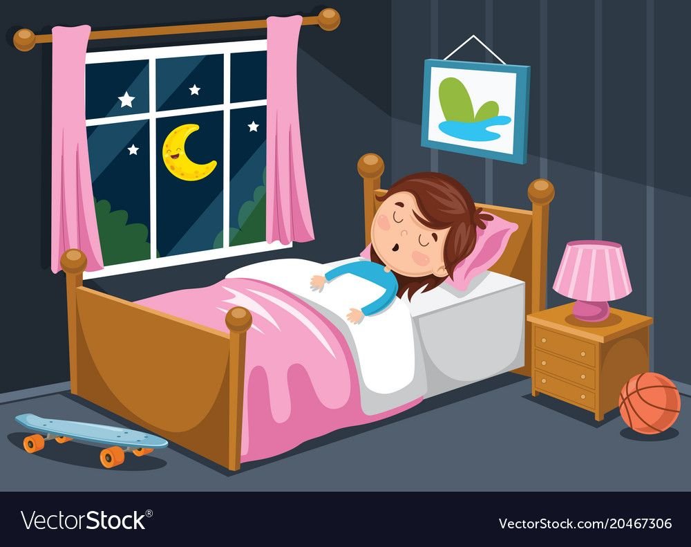 Ребенок лежит в кроватке