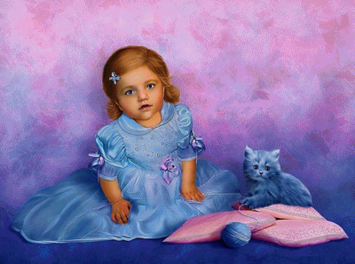 Портрет девочки живопись