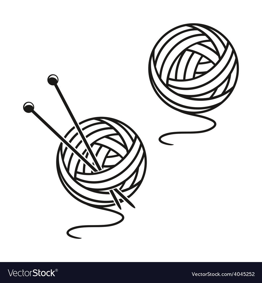 Желтый клубок ниток