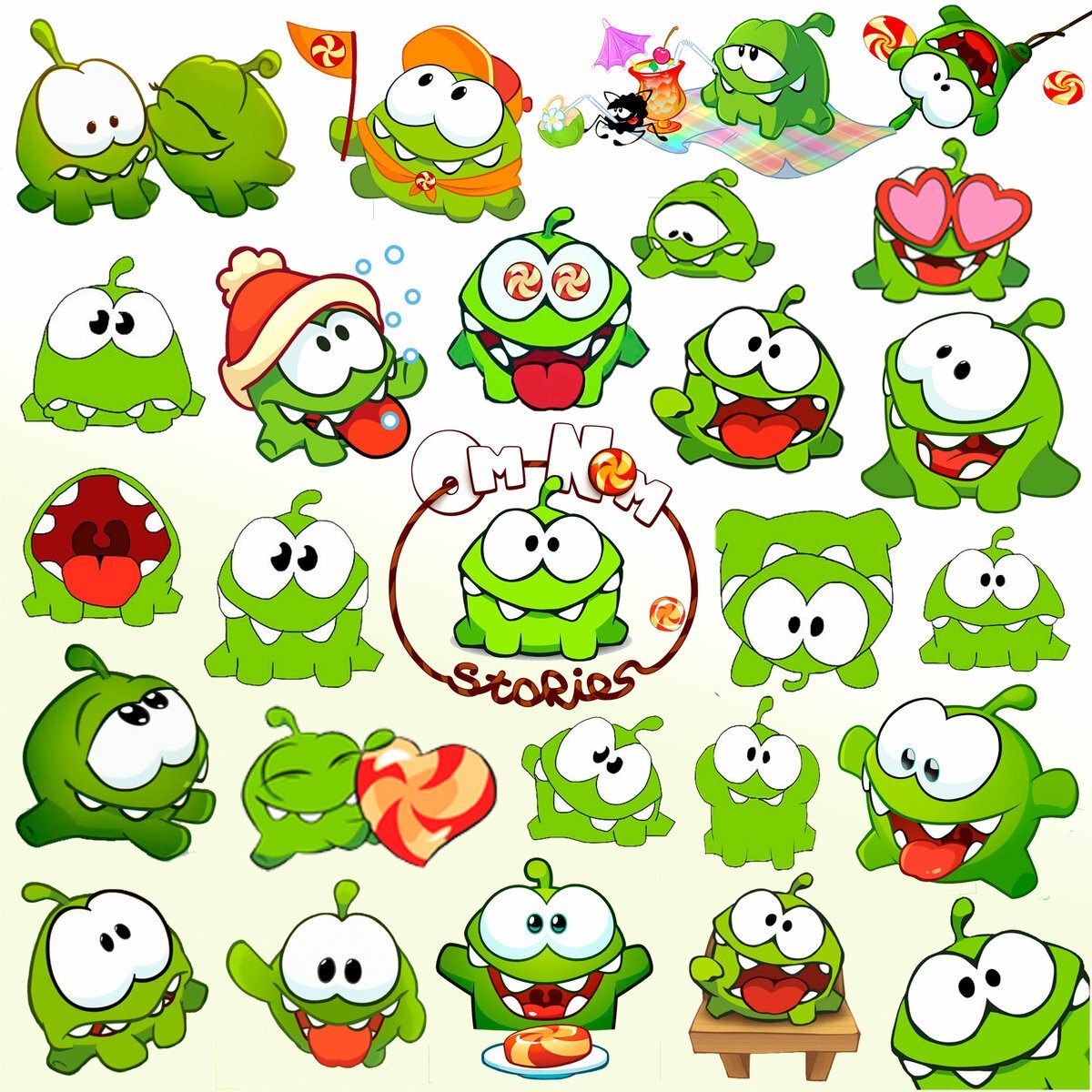 Веселые наклейки