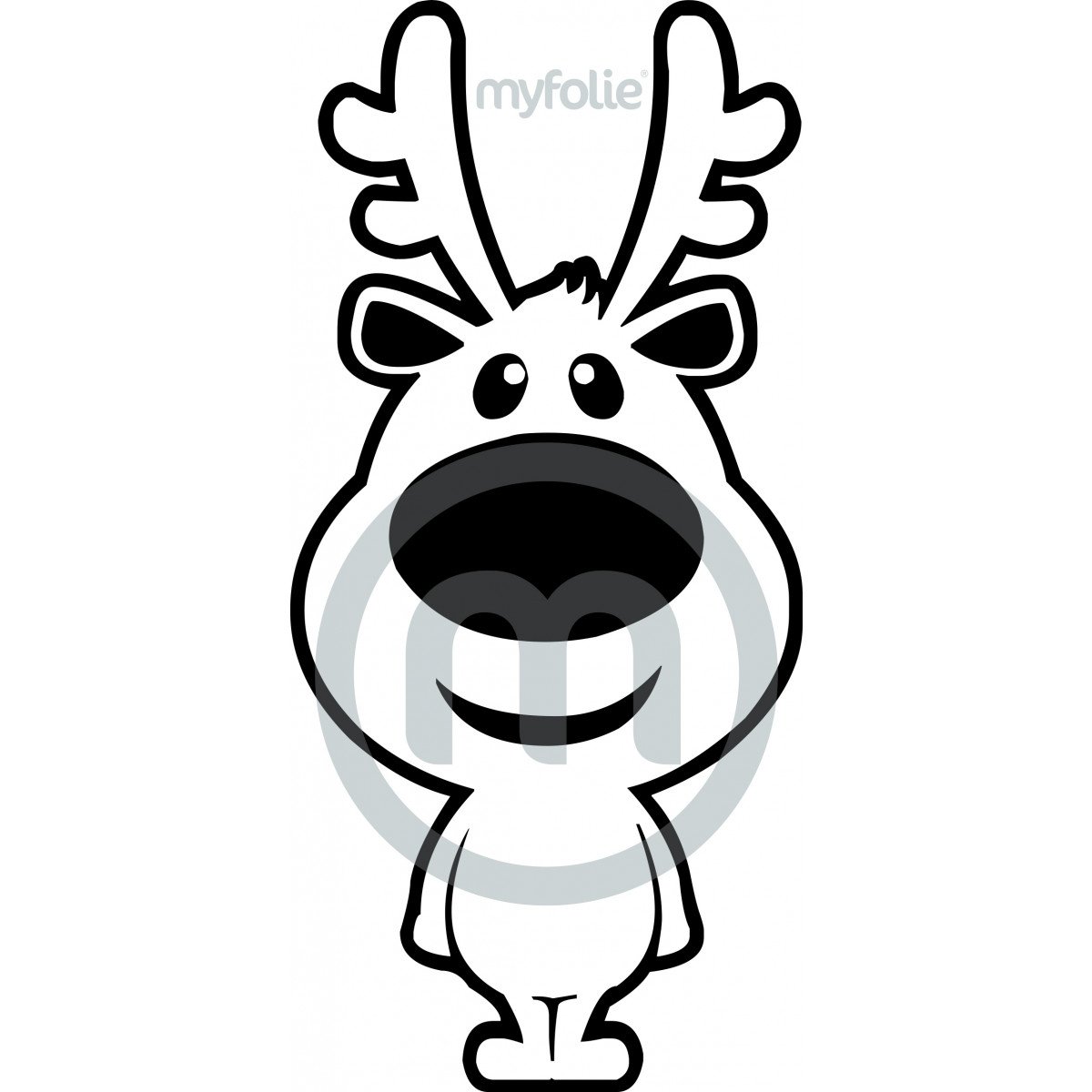 Новогодние наклейки черно белые