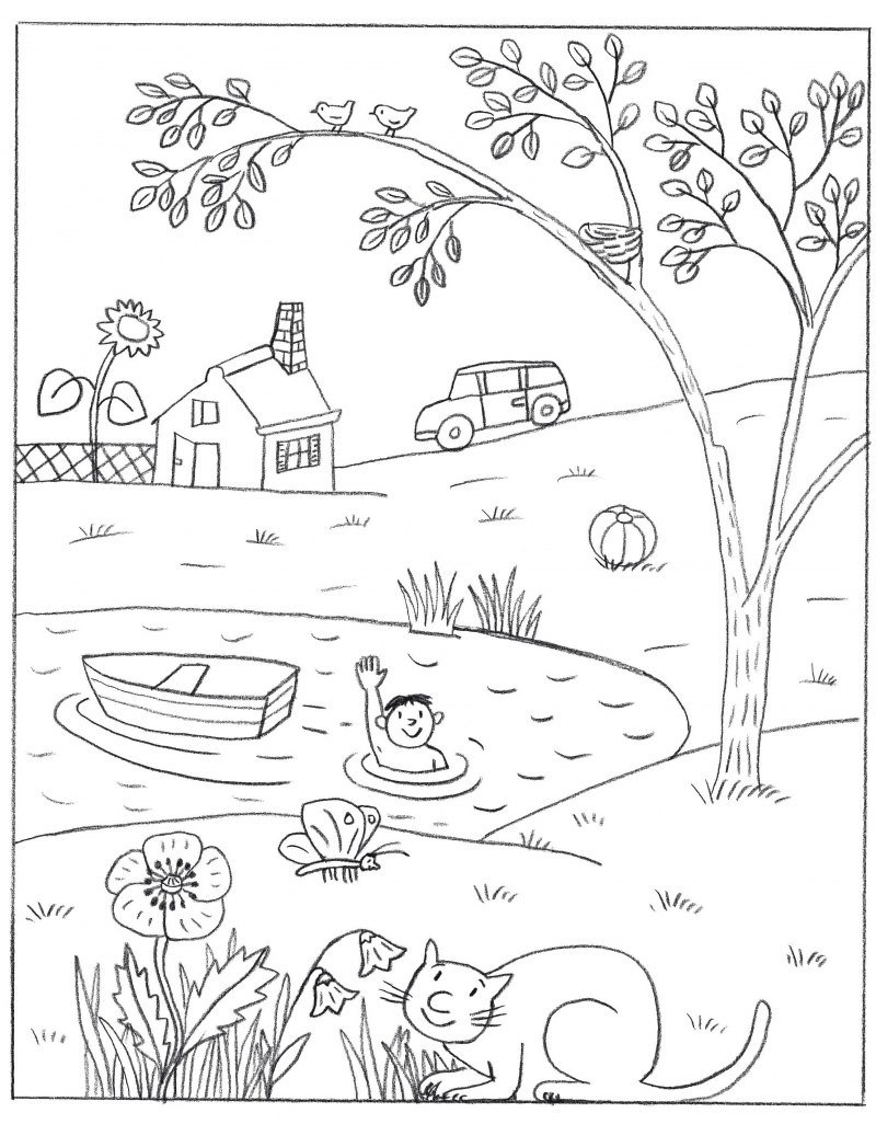 Ротраут Бернер летняя раскраска