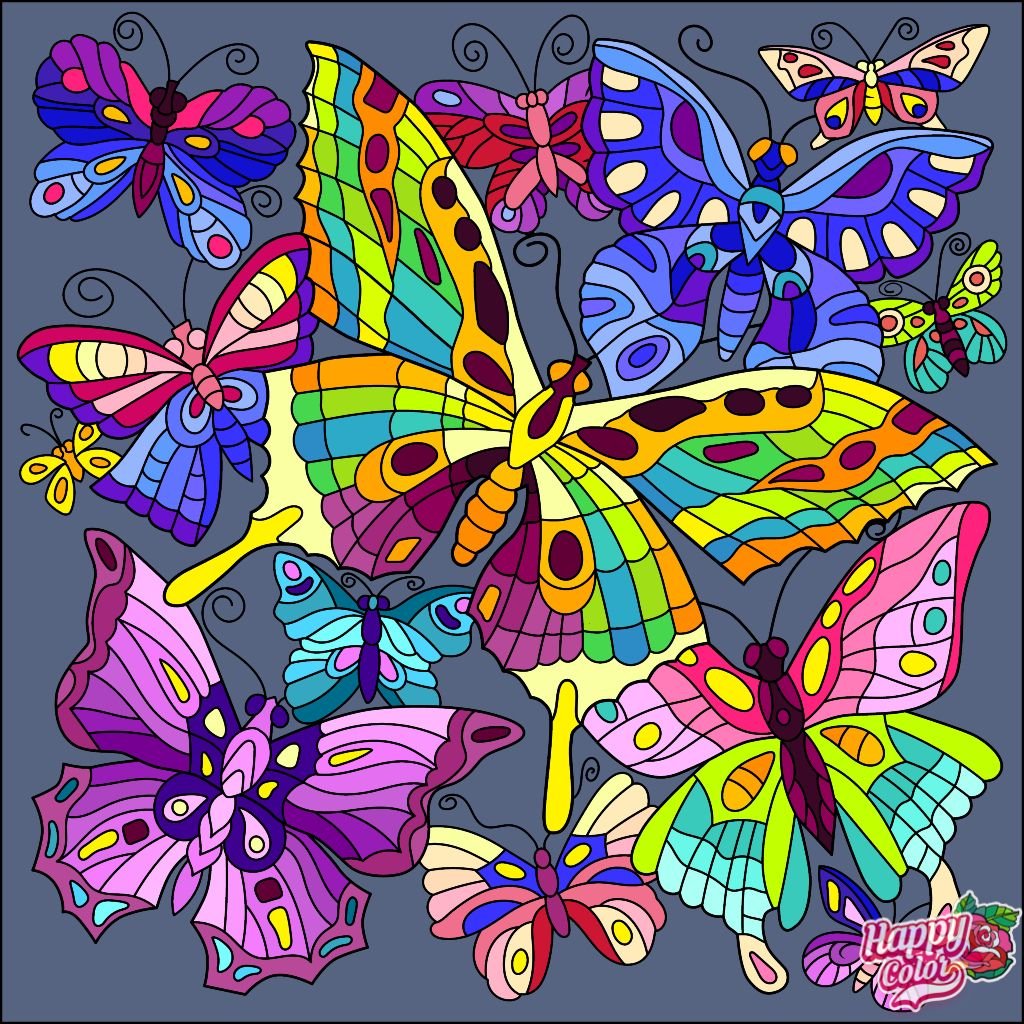 Витраж "бабочка"