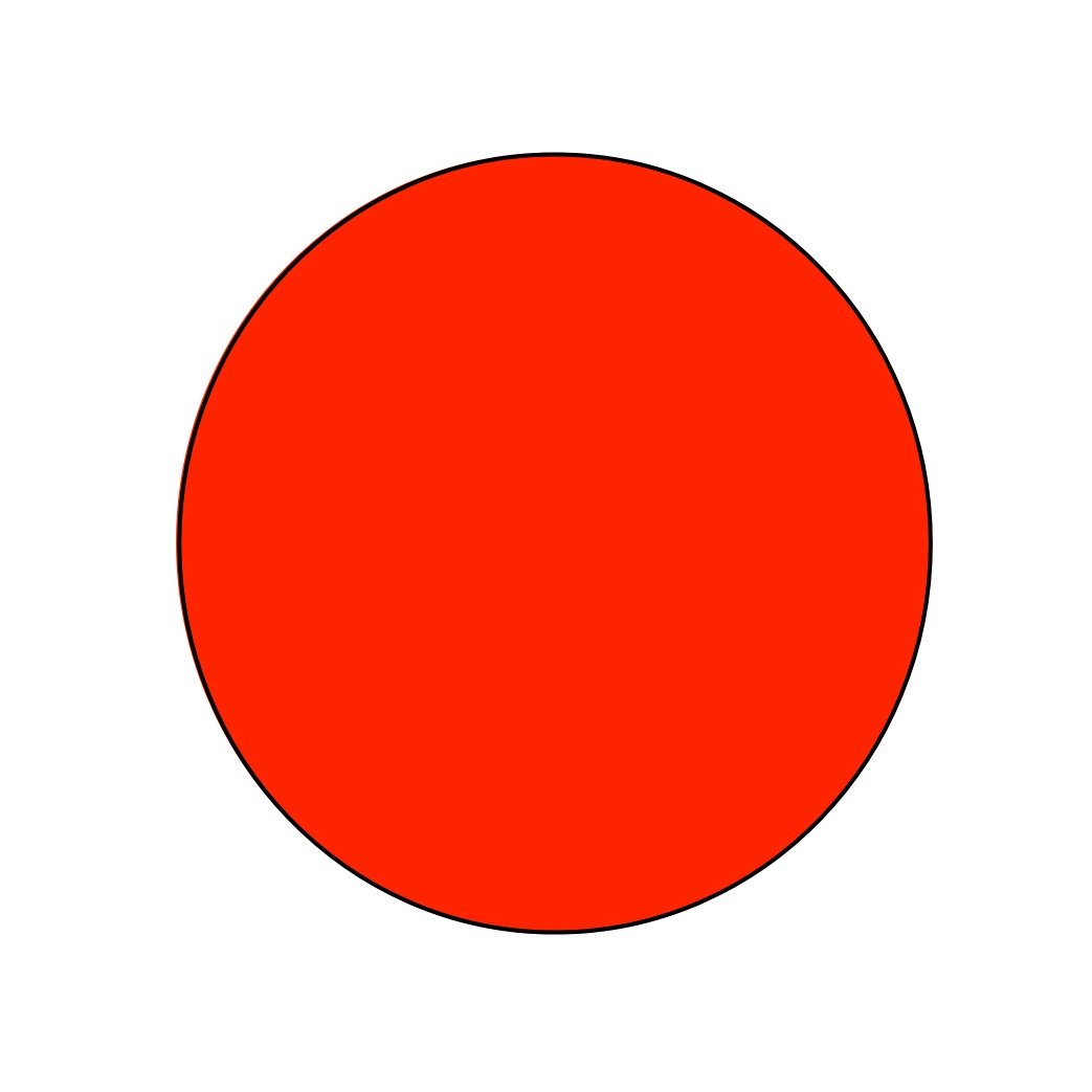 Большой красный круг