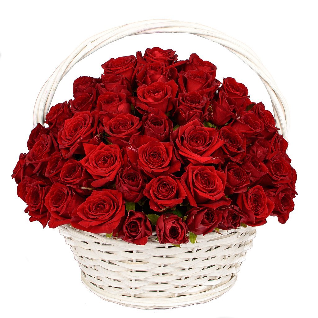 Корзинка с розами