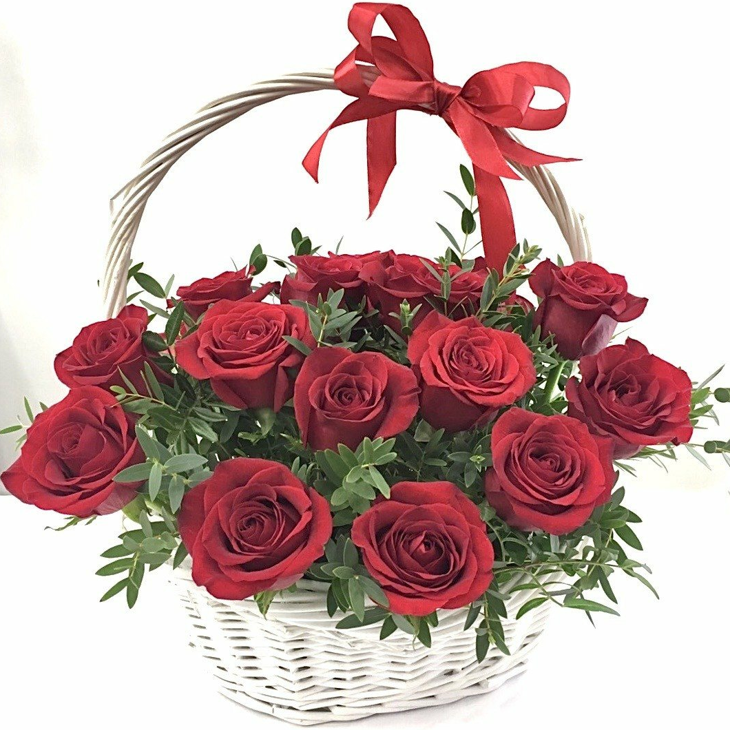 Красивый букет роз