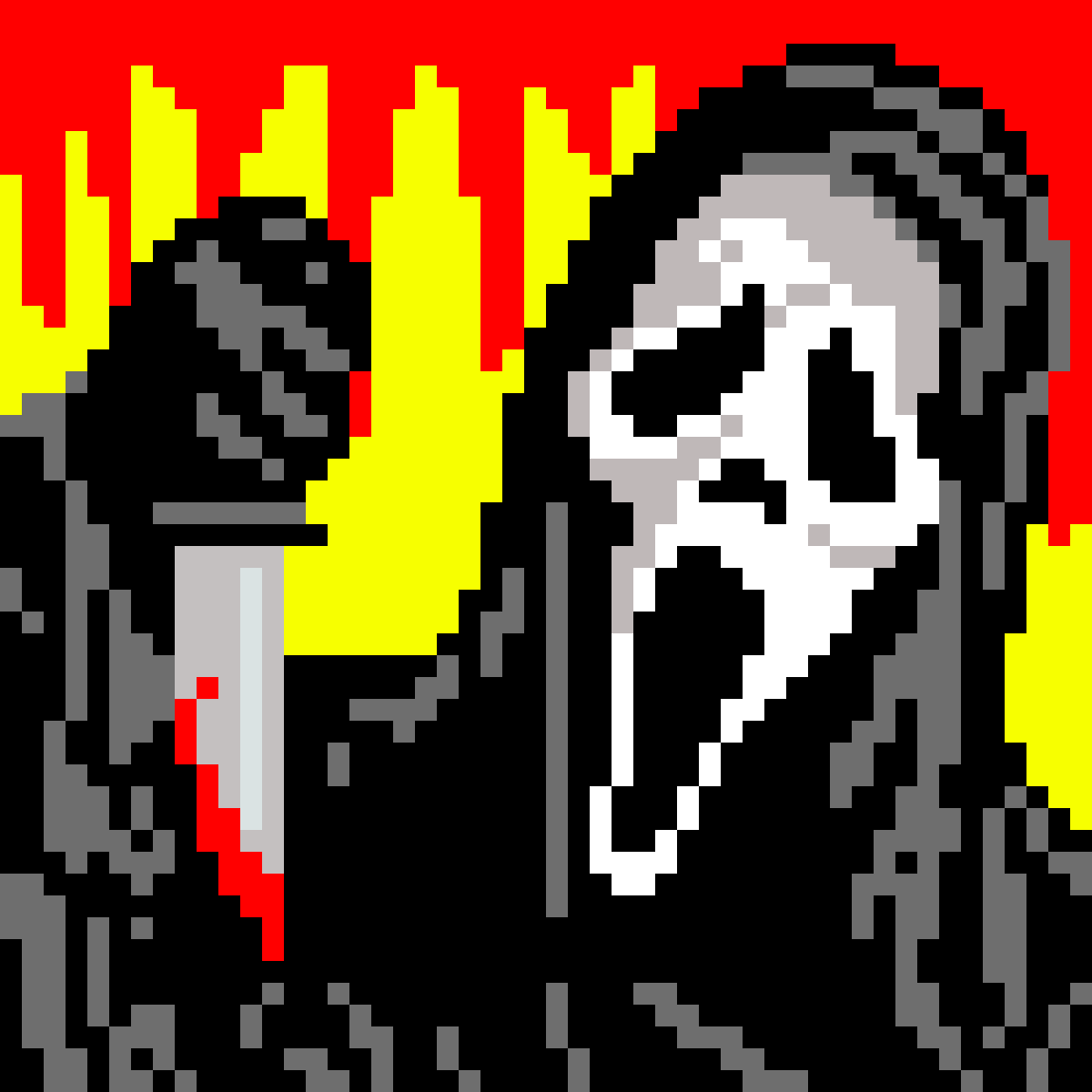 Хоррор пиксель арт 32x32
