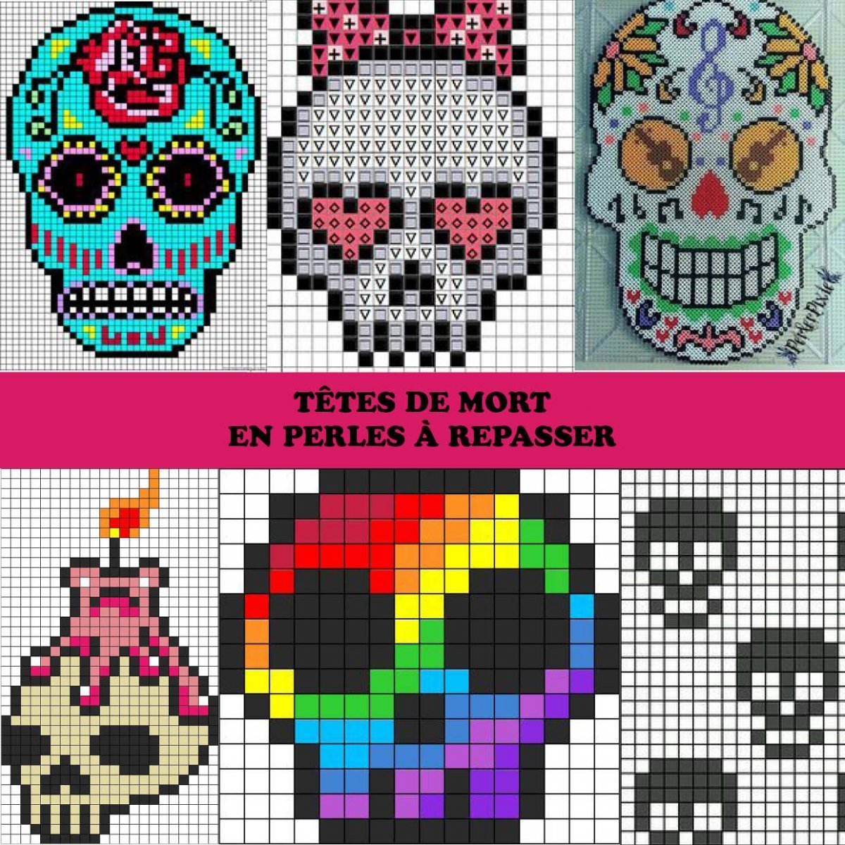 Рисование по клеточкам череп