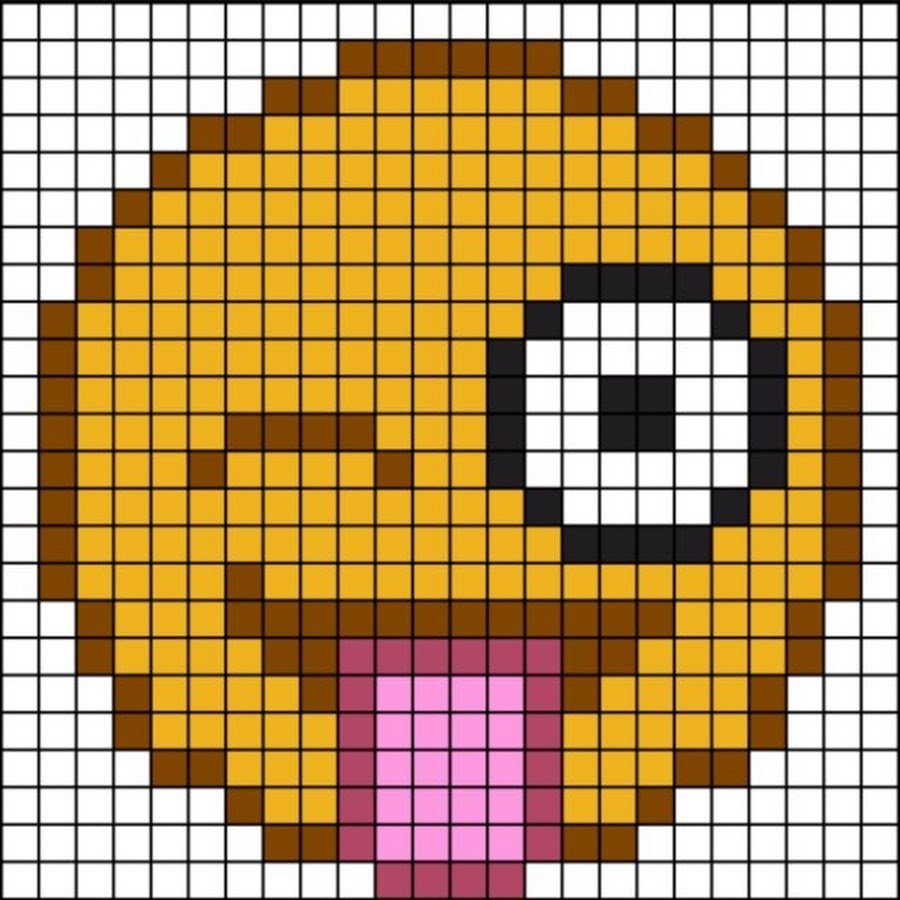 Рисунки по клеточкам смайлики