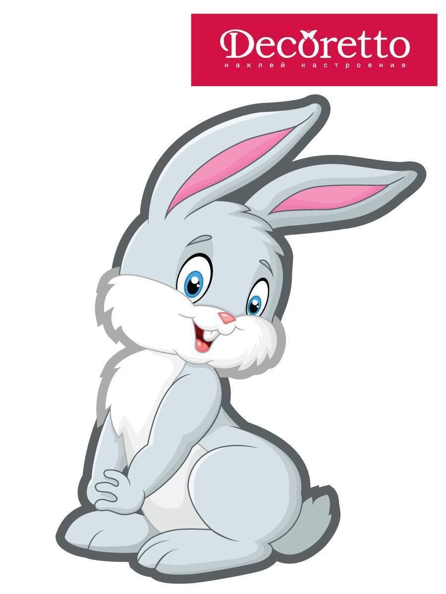 Заяц для детей мультяшный