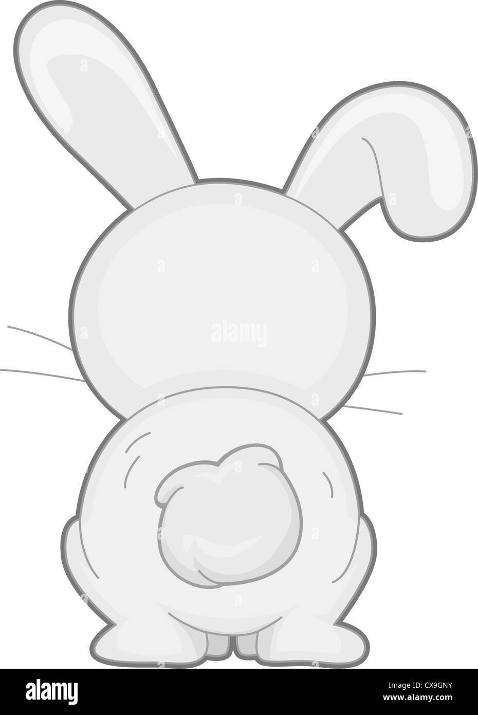 Зайчик на прозрачном фоне