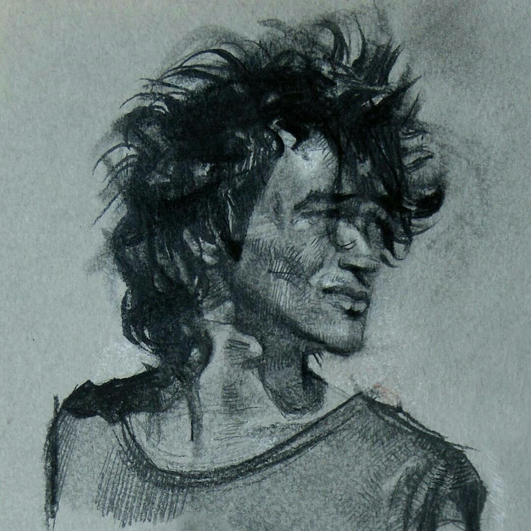 Виктор Цой Наброски