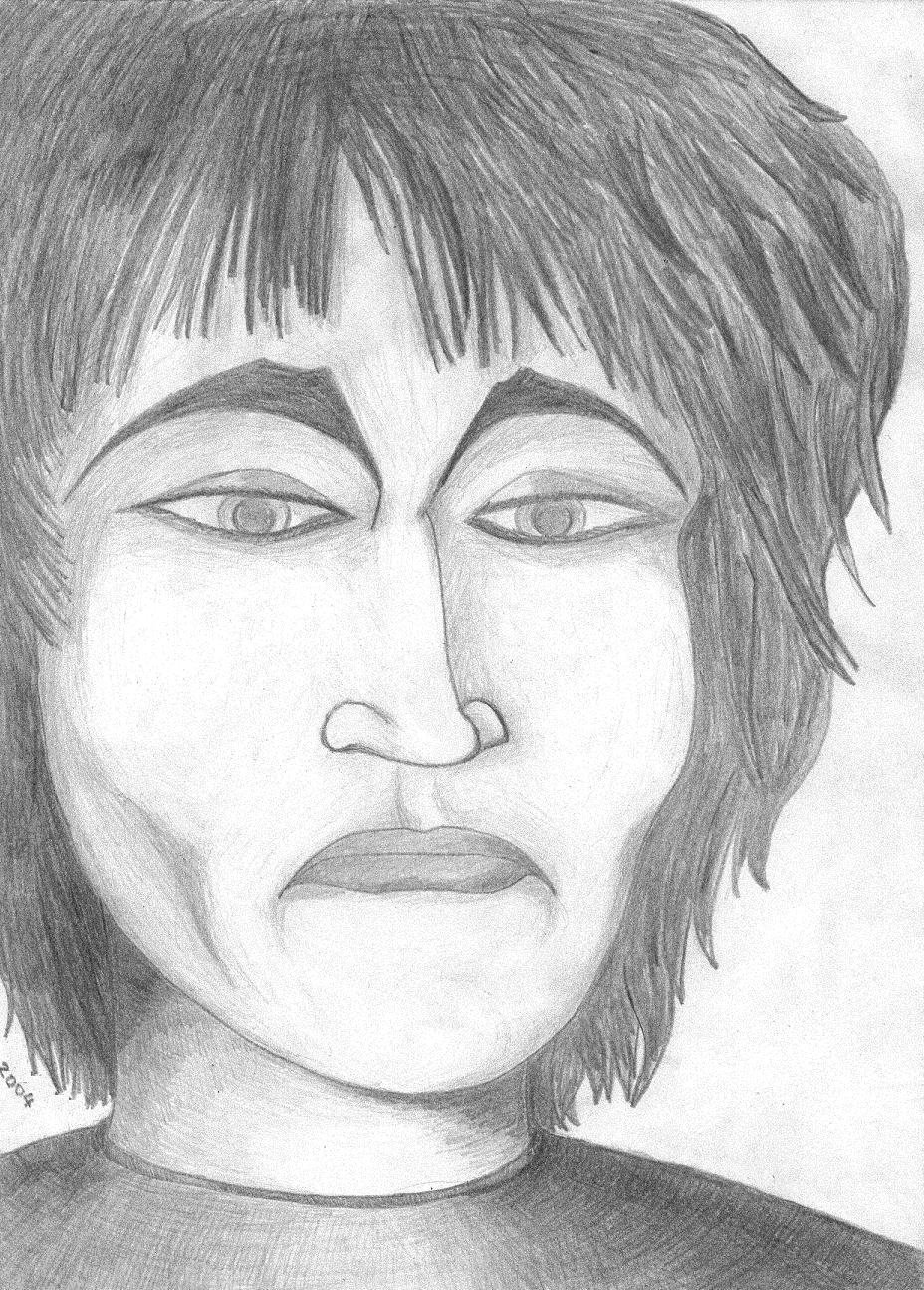 Виктор Цой рисунок карандашом