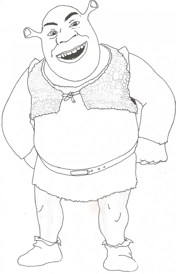 Шрек карандашом