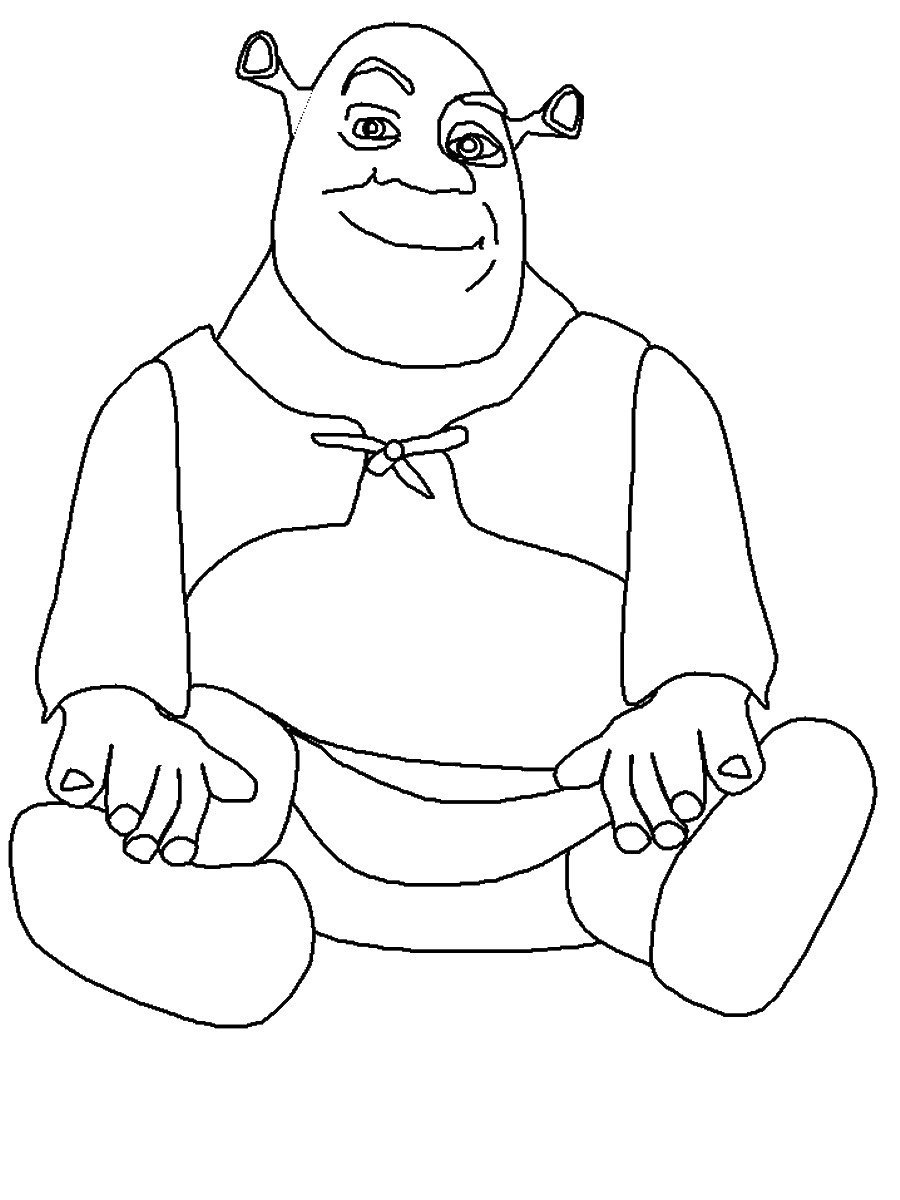 Шрек рисунок