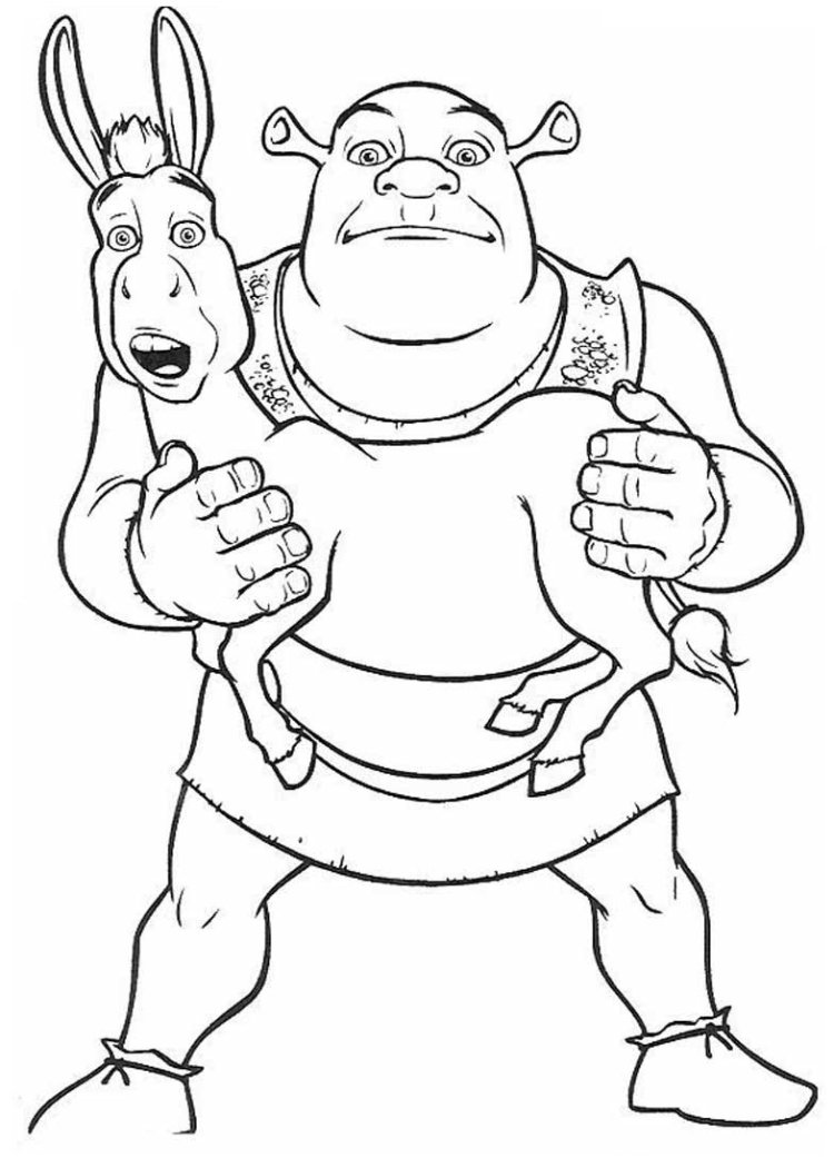 Шрек для рисования