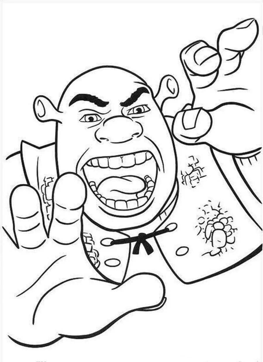 Рисунок Шрека детьми 6 лет