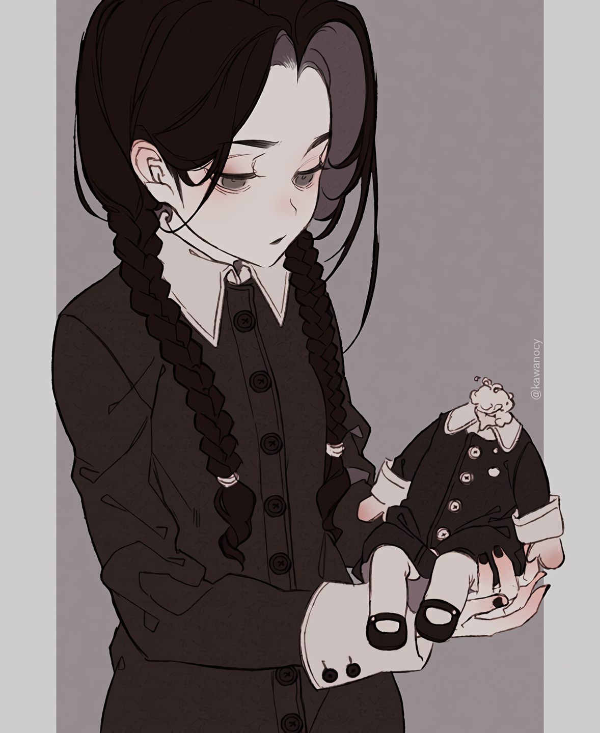 Венсди Аддамс платье