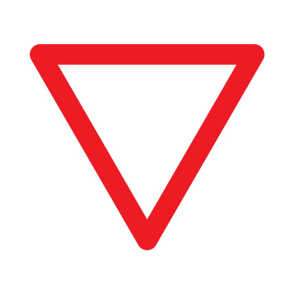 Знак дорожного движения уступить дорогу