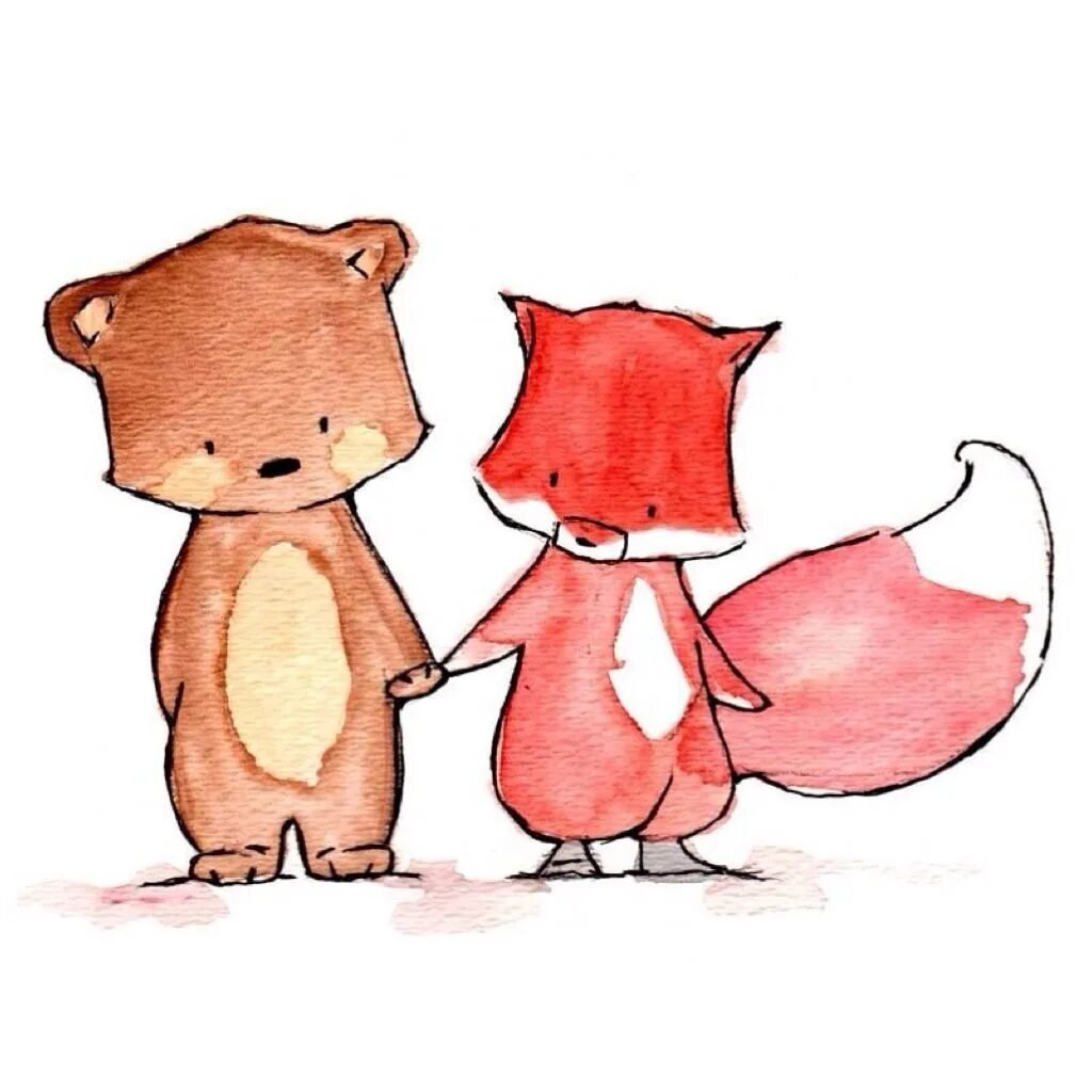 Парные рисунки для срисовки