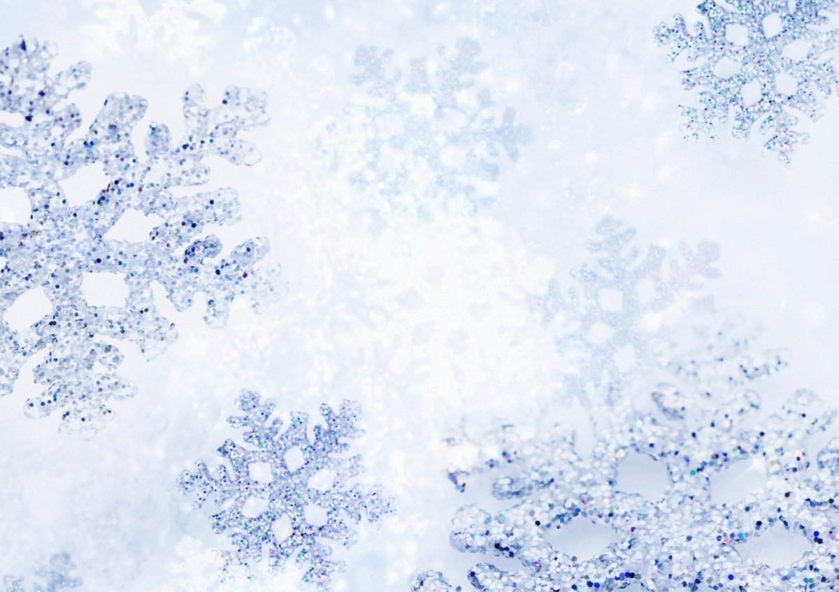 Фон снежинки