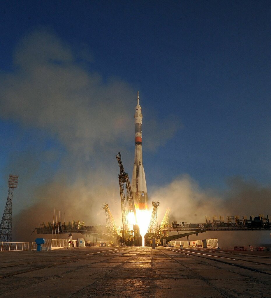 Старт с космодрома Байконур