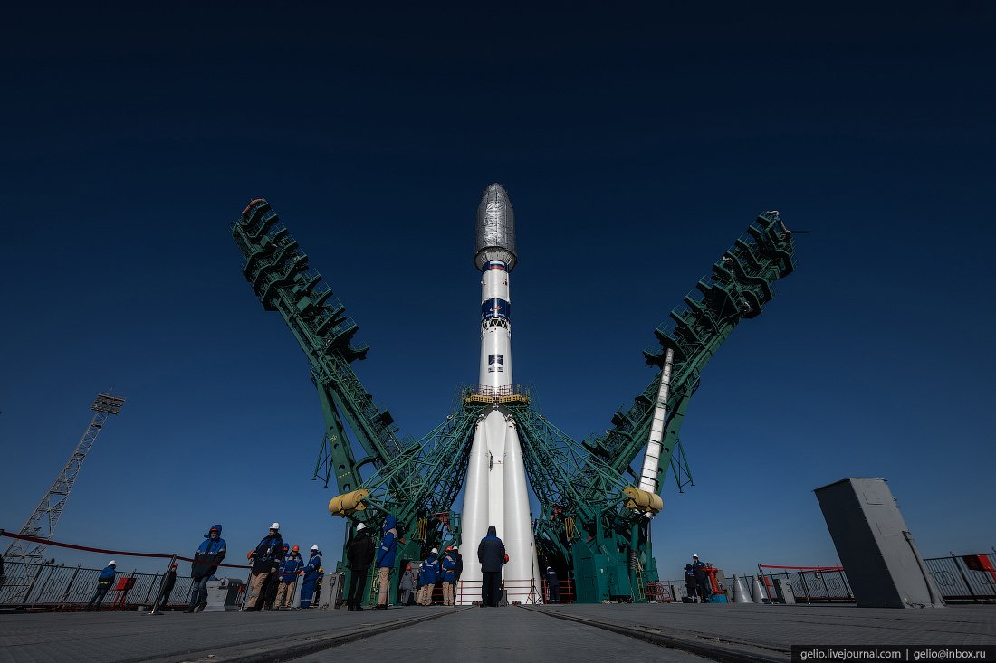 Ракета на космодроме Байконур