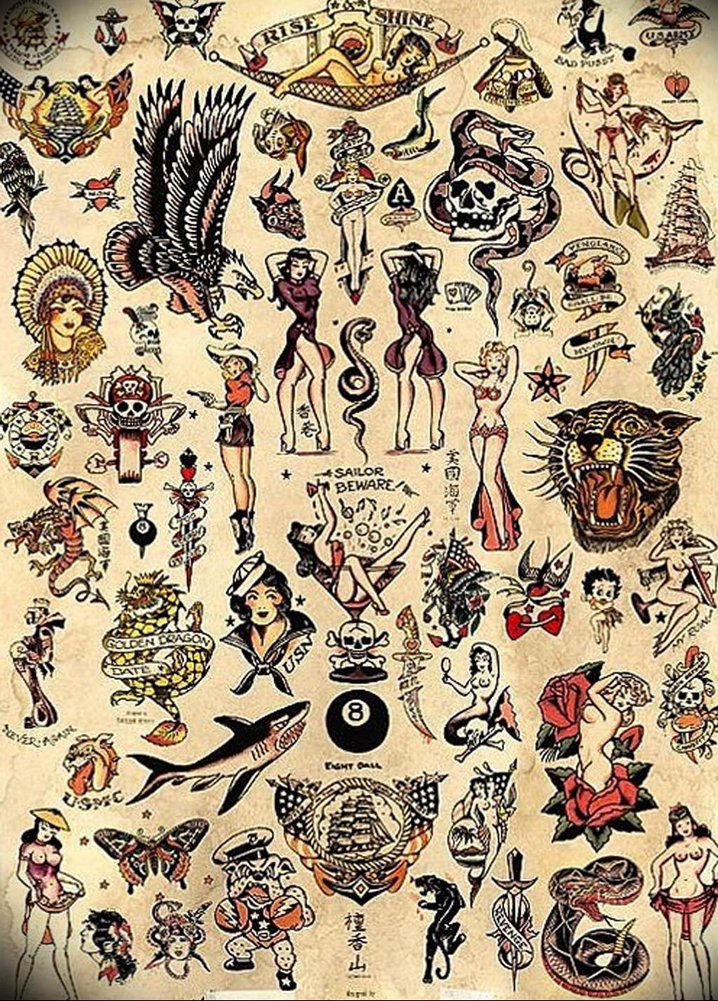 Sailor Jerry Татуировки