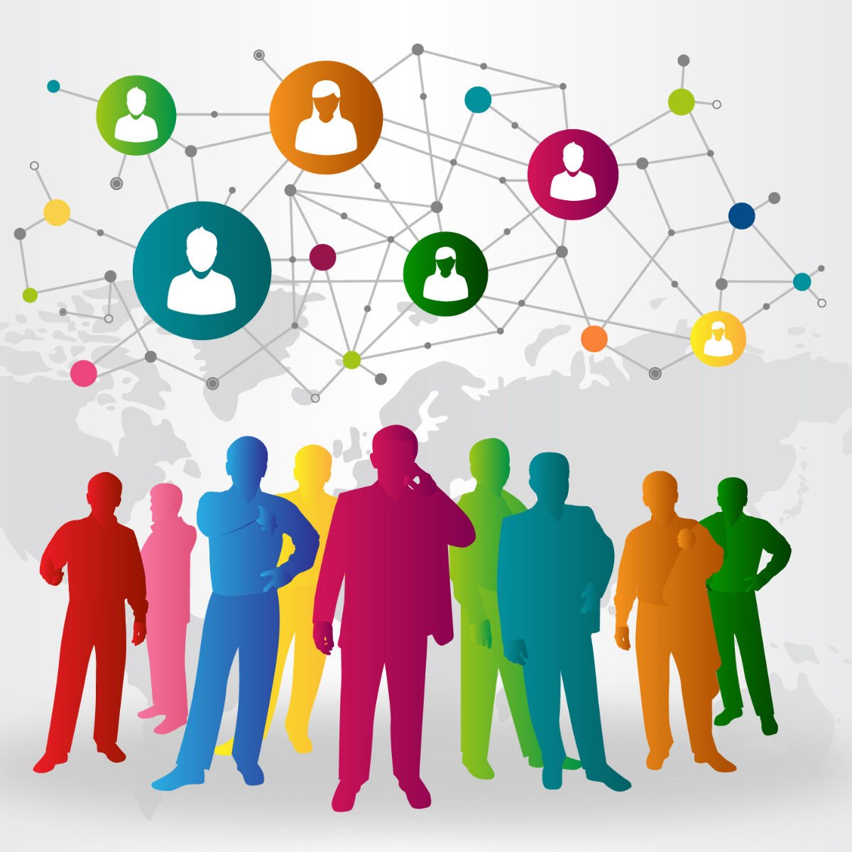 Социальное взаимодействие рисунок