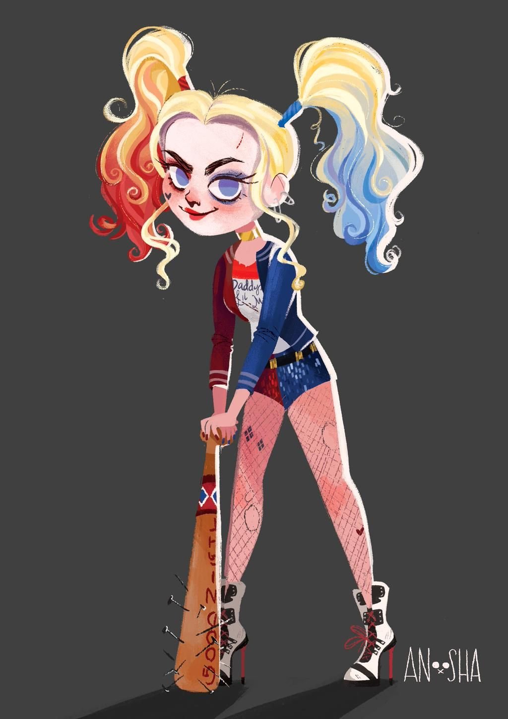 Харли куин мультяшка