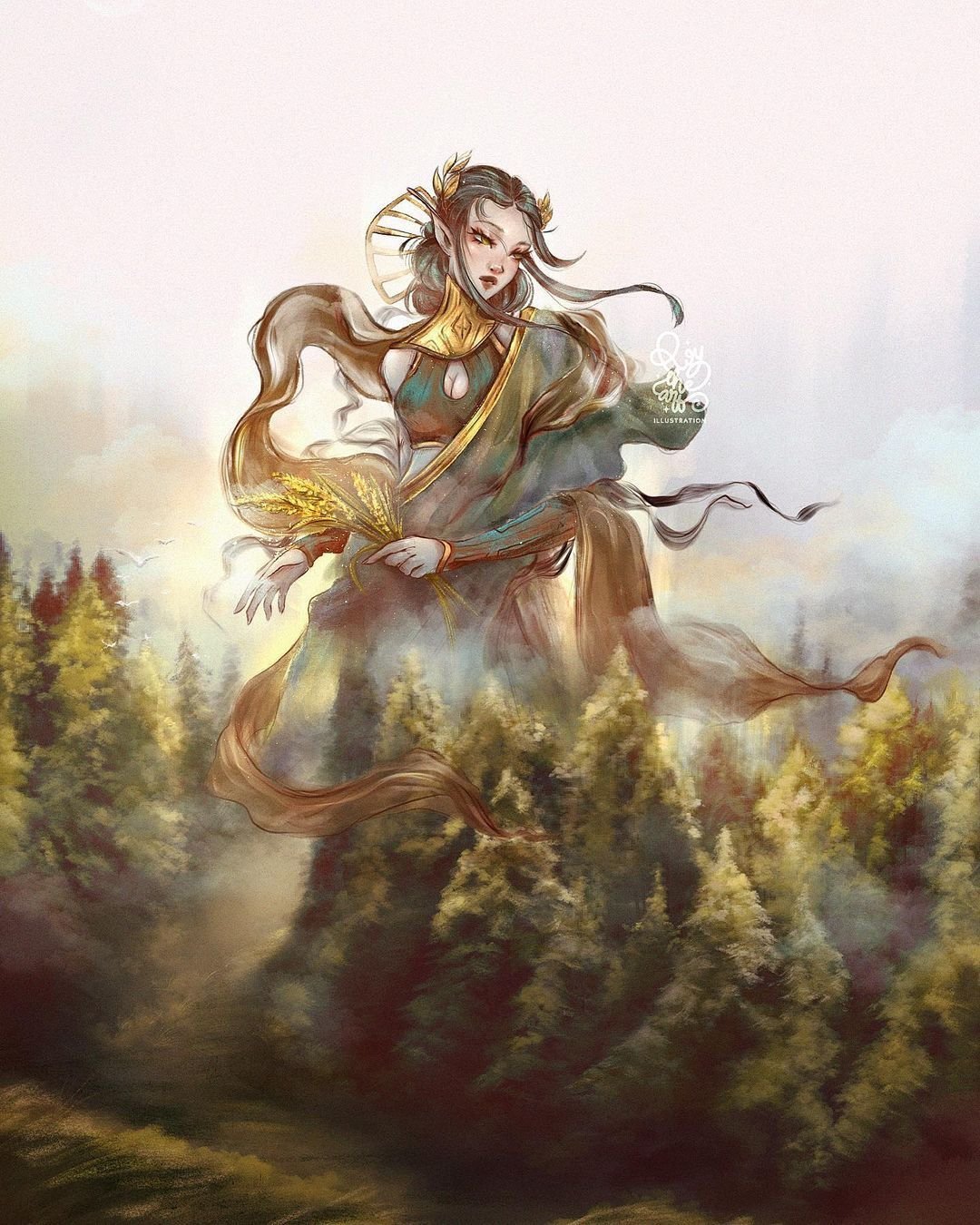 Деметра гравюра