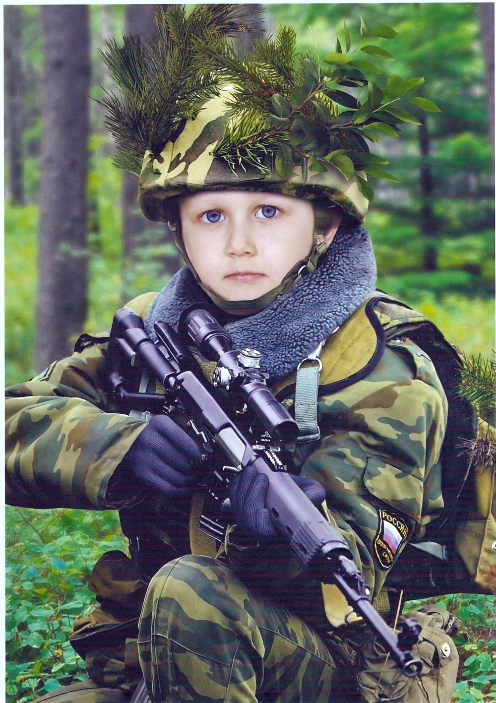 Солдат с ребенком