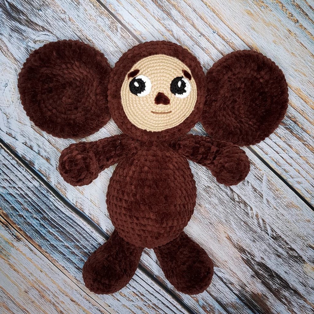 Вязание крючком Чебурашки