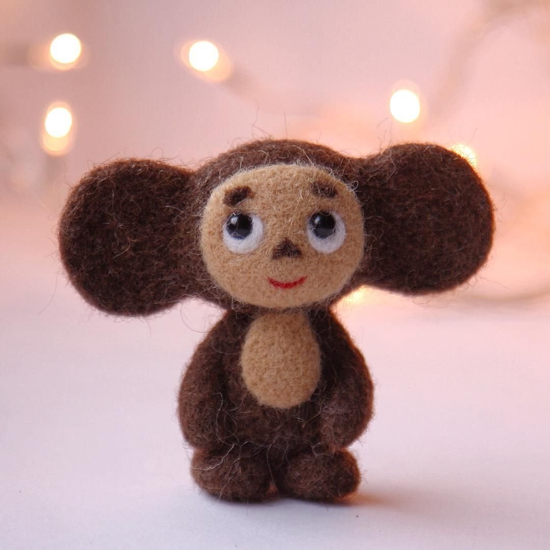 Чебурашка амигуруми крючком