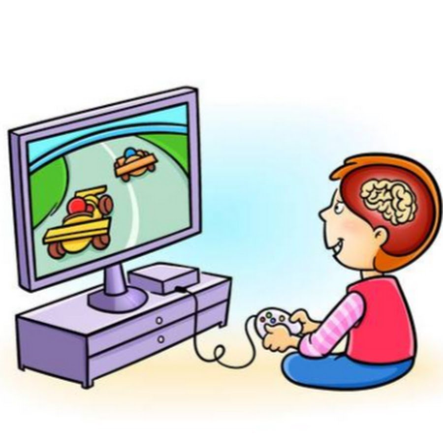 Компьютер и телевизор мультяшные