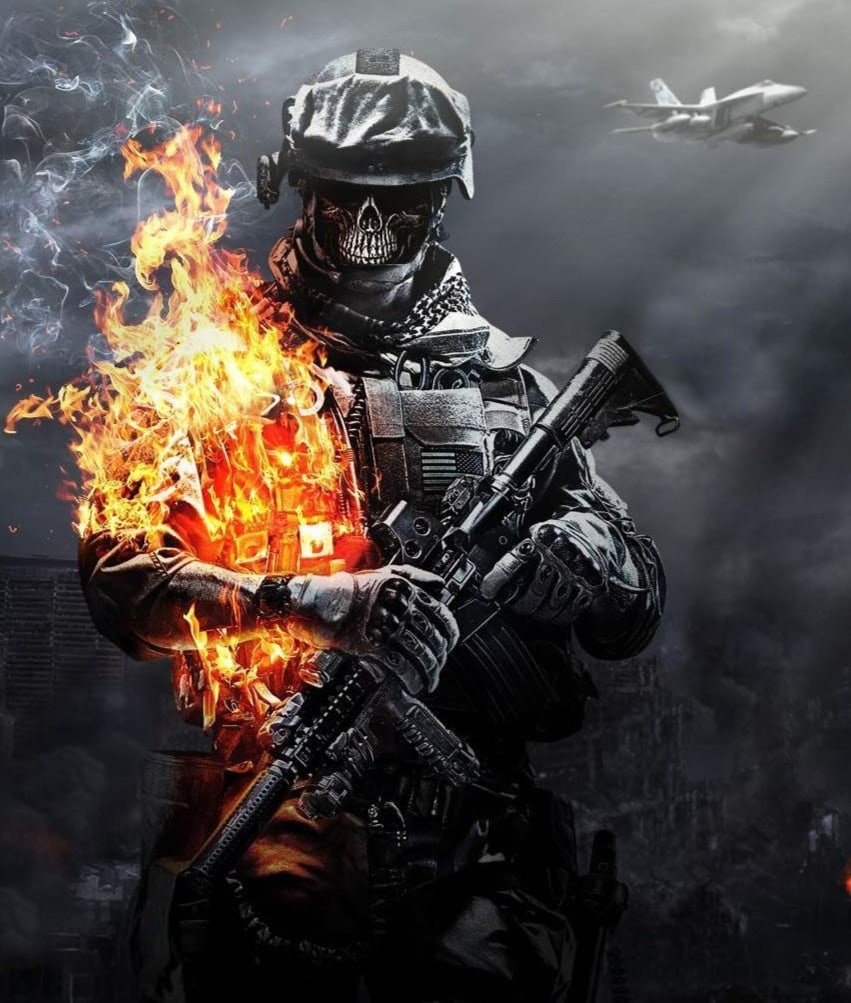 Бателфилд горящий солдат