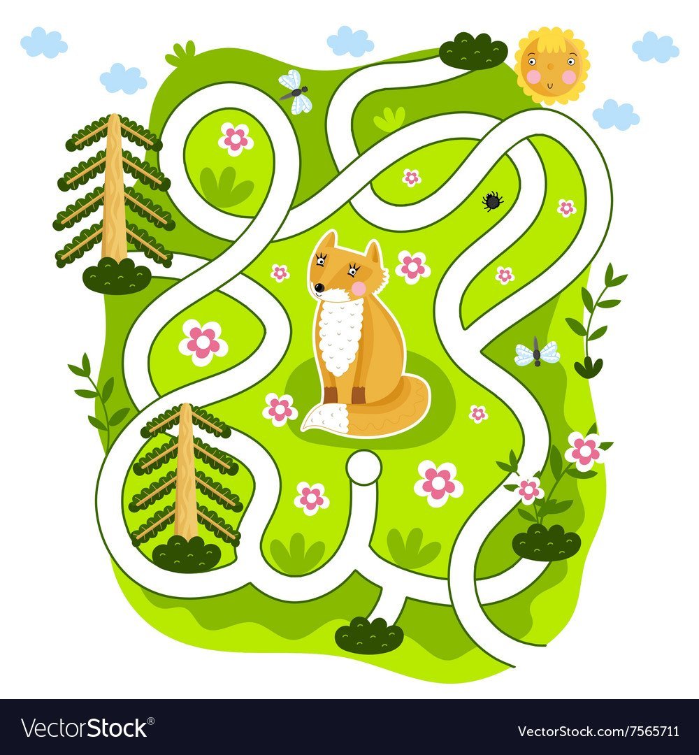 Клипарты детские лабиринты для детей