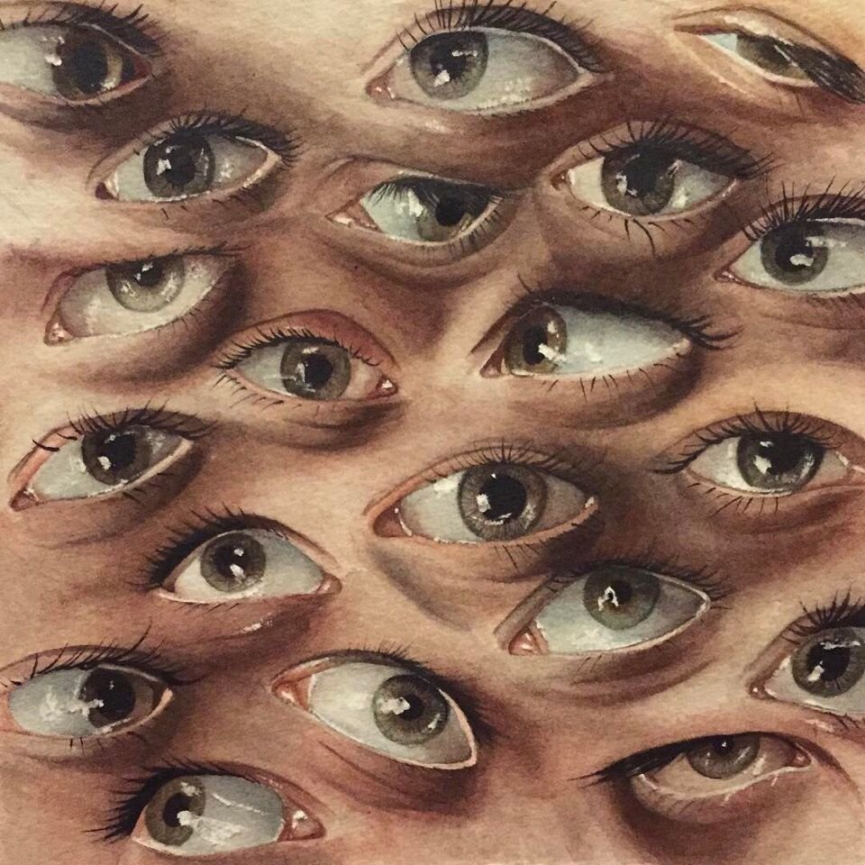 Картина много глаз