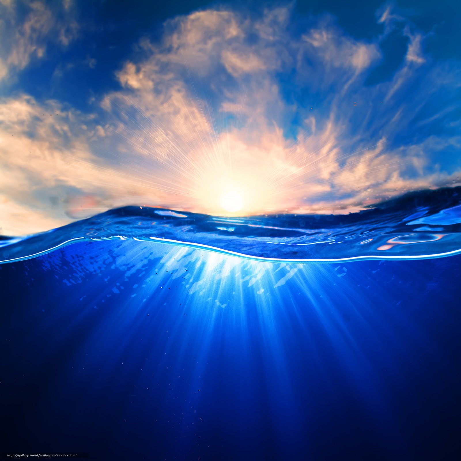 1 свет в океане. Голубое солнце. Солнце и вода. Океаны. Глубина. Солнце из под воды.