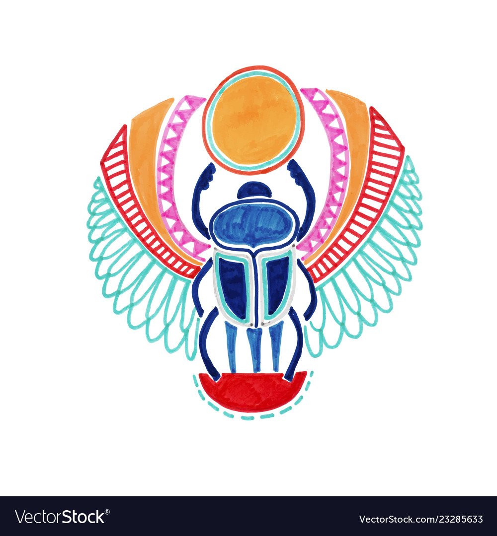 Скарабей с крыльями Египет