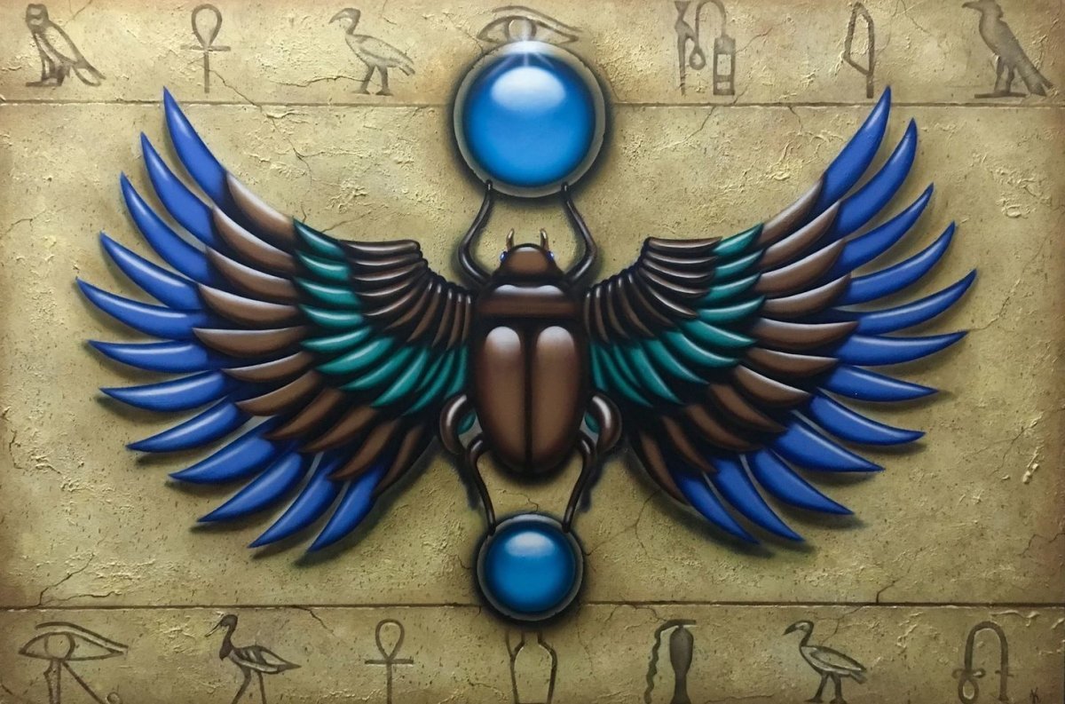 Жук скоробей древний Египет