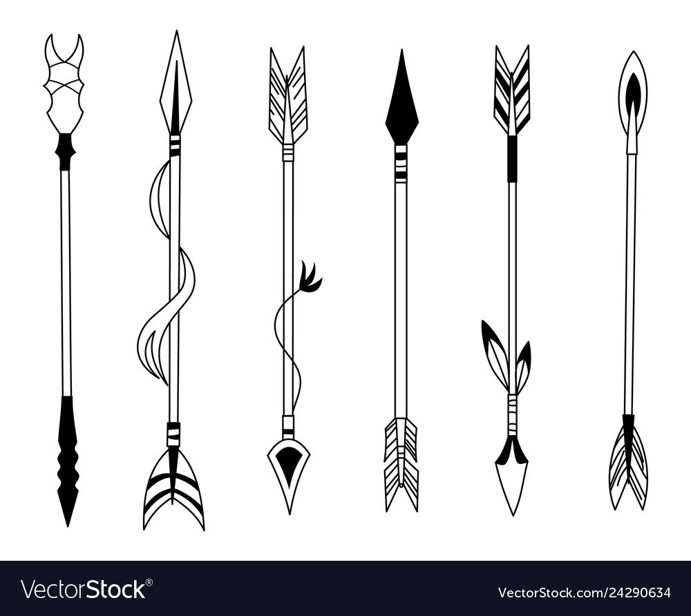 Стрела на прозрачном фоне