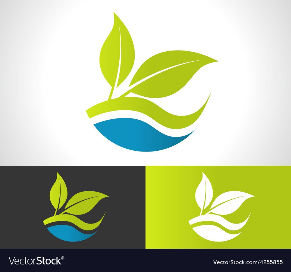 Картина с темой эко листок