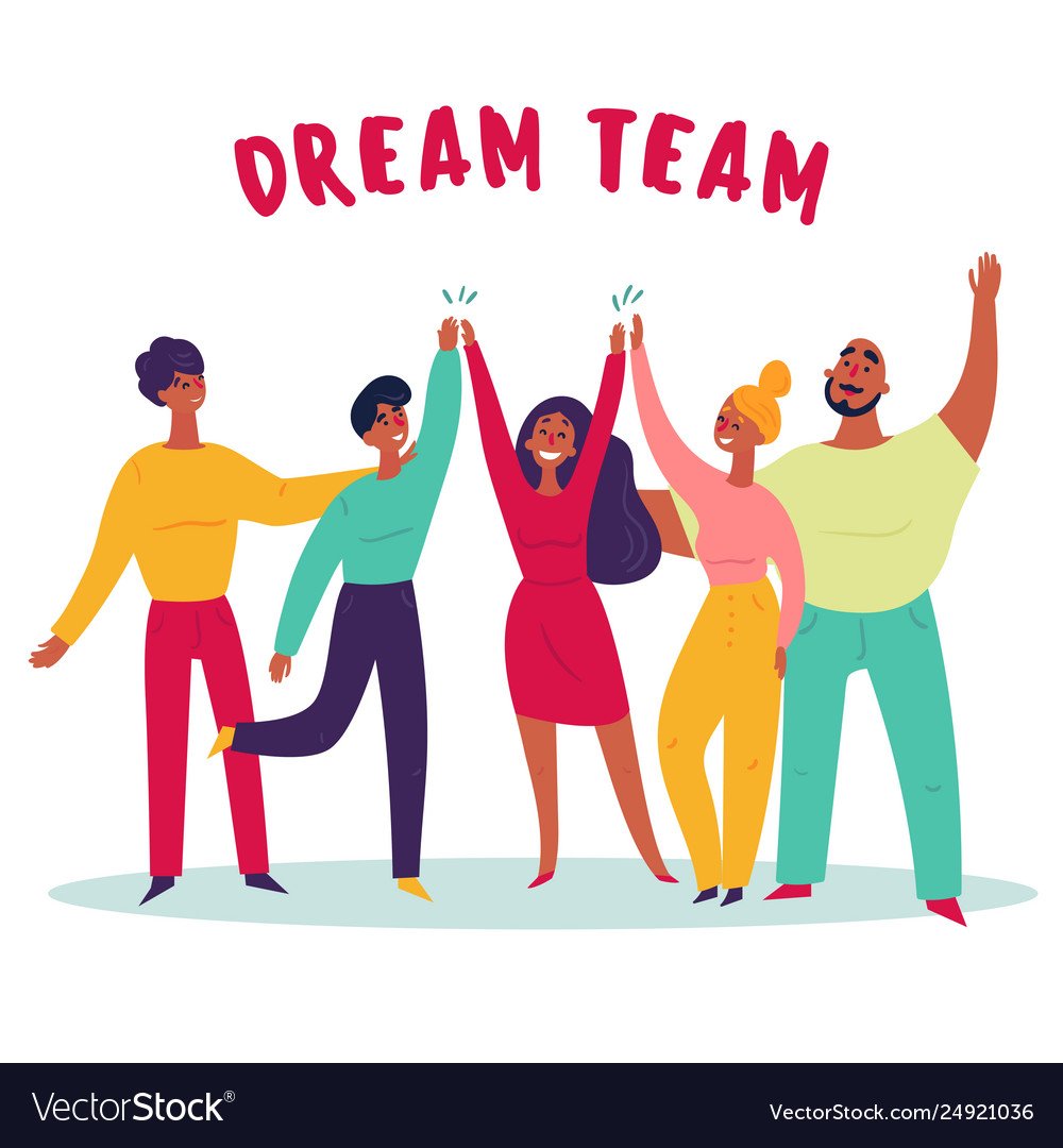 Команда мечты иллюстрация