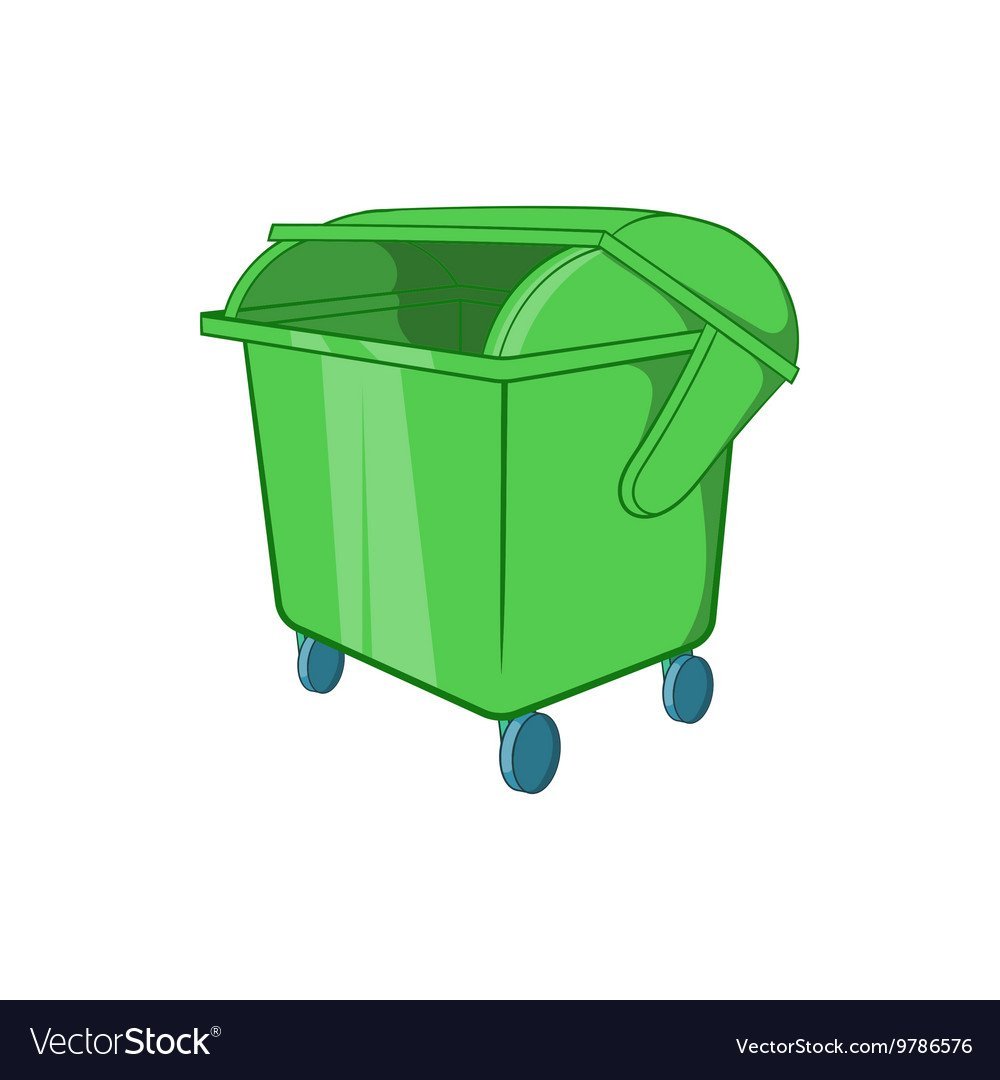 Мусорный бак вектор