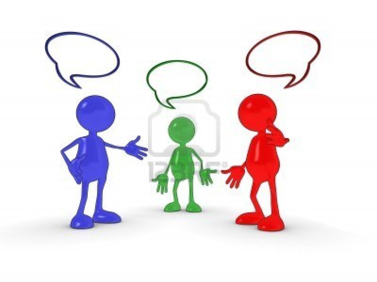 Человечки общаются между собой